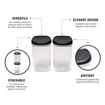 Tupperware Dry Snacks Storage Container Clear Canister 1.3l 2pc