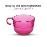 Tupperware Polycarbonate Serving Cup - 4 Pieces, Purple, 150 ml