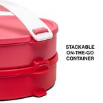 Tupperware Microwaveable Click Go Round 2pc