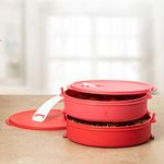 Tupperware Microwaveable Click Go Round 2pc