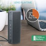 Portronics Breeze Plus 20W Bluetooth Portable Stereo Speaker with TWS, Aux in, Water Resistant, 2500mAh Battery, Grey