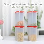 Tupperware Oval Dry Storage Containers 1.7L 4pc