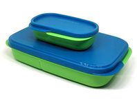 Tupperware My Lunch, Green and Blue Multicolor, Set of 1, (Colors May Vary)