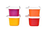 Tupperware Keep Tab Plastic Container Set, 160ml, Set of 4, Multicolour
