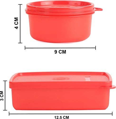 7% OFF on Tupperware Classic 2 Containers Lunch Box(730 ml) on