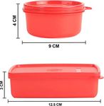 Tupperware TP-860-T187 Tupperware Best Lunch (Including Bag) With Two Bowls, One Tumbler and One Square Box all