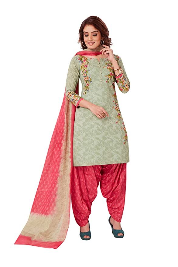RANI SAAHIBA Women's Pure Cotton Printed Fully stitched Salwar Suit