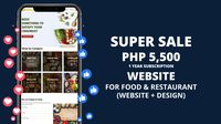 FOOD & RESTAURANT (WEBSITE + DESIGN)