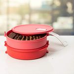 Tupperware Microwaveable Click Go Round 2pc
