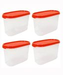 Tupperware Modular Mates Plastic Container Set, 1.1 Litre, Set of 4, White