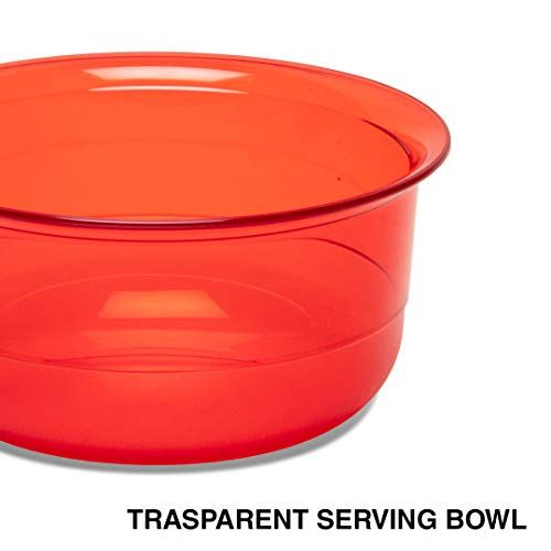 Tupperware Cranberry Red Preludio Bowl w/Matching Lid #2543A-1
