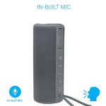 Portronics Breeze Plus 20W Bluetooth Portable Stereo Speaker with TWS, Aux in, Water Resistant, 2500mAh Battery, Grey