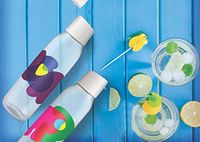 Tupperware Round 750ml Fliptop Bottle Cool n Chic, Bright n Chirpy 2pc