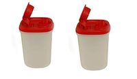 Tupperware Magic Flow Plastic Dispenser Set, 2-Pieces, Multicolour