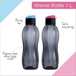 Tupperware Aquasafe Xtreme 1L Fliptop Bottle 2pc