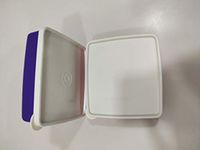 TUPPERWARE square away small, set of 2, 200ml, yellow colour, L14cms X w13cms X h4cms