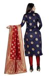 MANIKARNIKA Women's COTTON SILK BLEND Self Design Unstitched Salwar Suit Material