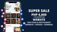 FOOD & RESTAURANT (WEBSITE + DESIGN + DOMAIN)