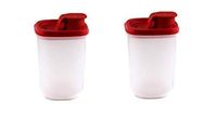 Tupperware Magic Flow Plastic Dispenser Set, 2-Pieces, Multicolour
