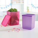 Tupperware Square Fruits Vegetables Storer Refrigerator Container Cubix 1.8l 2pc