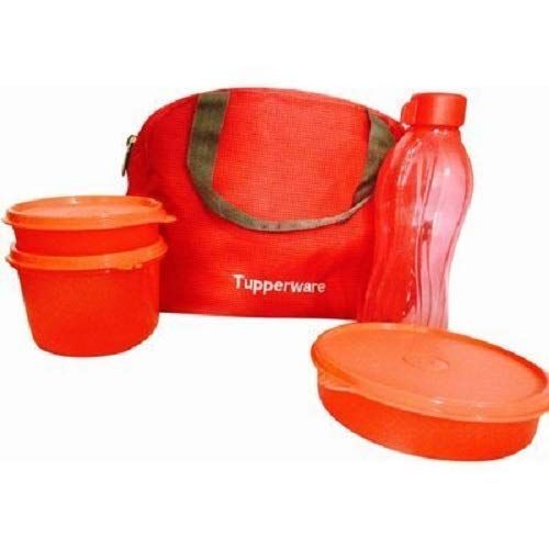 Tupperware plastic container - 500ml, 4 Pieces, Multicolour 