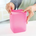 Tupperware Square Fruits Vegetables Storer Refrigerator Container Cubix 1.8l 2pc