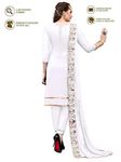 DnVeens Women Chanderi Cotton Hand Work Embroidery Unstitched Churidar Salwar Suit Material