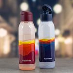 Tupperware Round 750ml Fliptop Bottle Cool n Chic Rise n Shine 2pc