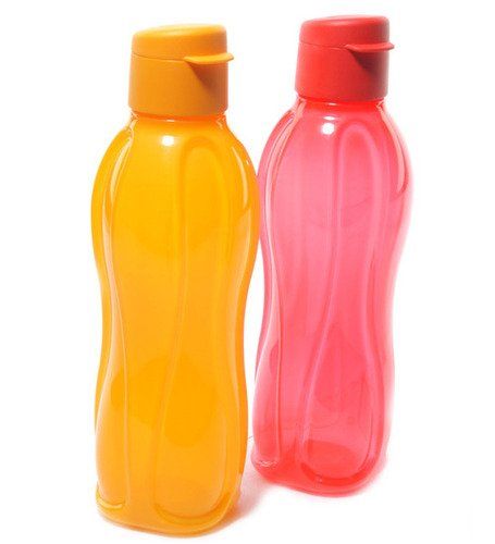Tupperware Fliptop Aquasafe 1000 Ml Water Bottles(Set Of 2, Multicolor)