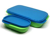Tupperware My Lunch, Green and Blue Multicolor, Set of 1, (Colors May Vary)
