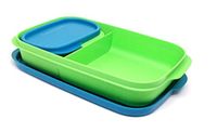 Tupperware My Lunch, Green and Blue Multicolor, Set of 1, (Colors May Vary)