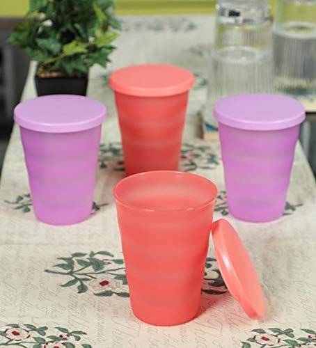 Tupperware Ripple Juice Tumbler 330ml 4pc