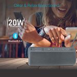 Portronics Breeze Plus 20W Bluetooth Portable Stereo Speaker with TWS, Aux in, Water Resistant, 2500mAh Battery, Grey