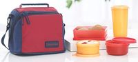 Tupperware TP-860-T187 Tupperware Best Lunch (Including Bag) With Two Bowls, One Tumbler and One Square Box all