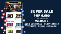 E-COMMERCE (WEBSITE + DESIGN + DOMAIN)