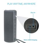 Portronics Breeze Plus 20W Bluetooth Portable Stereo Speaker with TWS, Aux in, Water Resistant, 2500mAh Battery, Grey