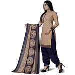 Rajnandini Women's Cotton Unstitched Salwar Suit (JOPLPDP1006_Beige_Free Size)