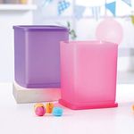 Tupperware Square Fruits Vegetables Storer Refrigerator Container Cubix 1.8l 2pc