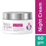 Kaya Youth Oxy-Infusion Night Cream, Boosts Skin Oxygen, Replenishes skin moisture overnight, Gives youthful glowing skin, Developed by Dermatologists, 60 gm