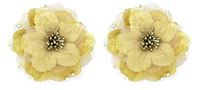 Kabello Hair Accessories Flower Hair Clips Brooch For Kids Girls For Party Set Of 2 Multi Color Pack Of 1