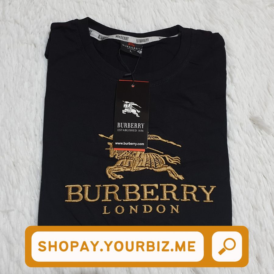 BURBERRY BLACK T-SHIRT