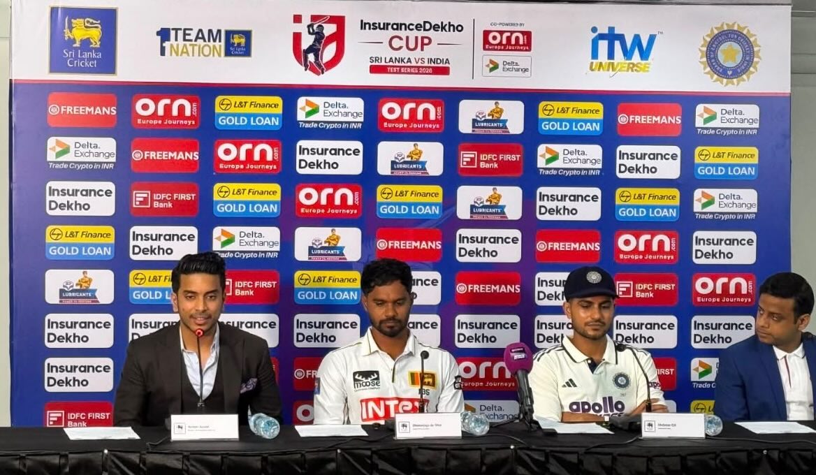 India vs Sri Lanka press moment
