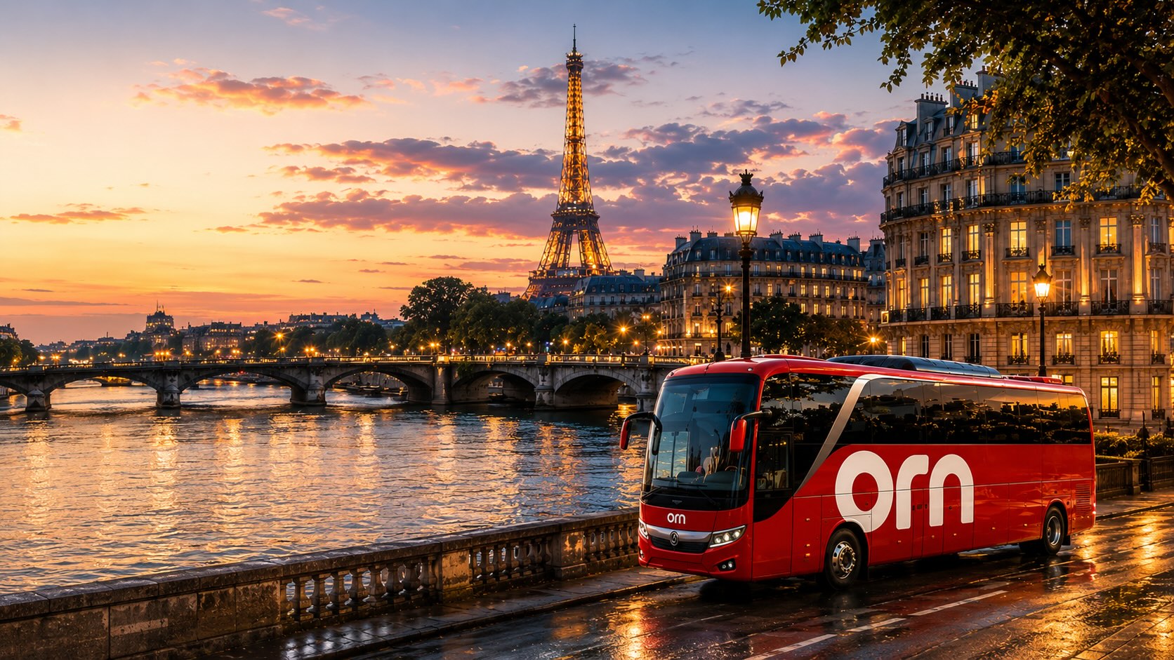 Europe at dusk