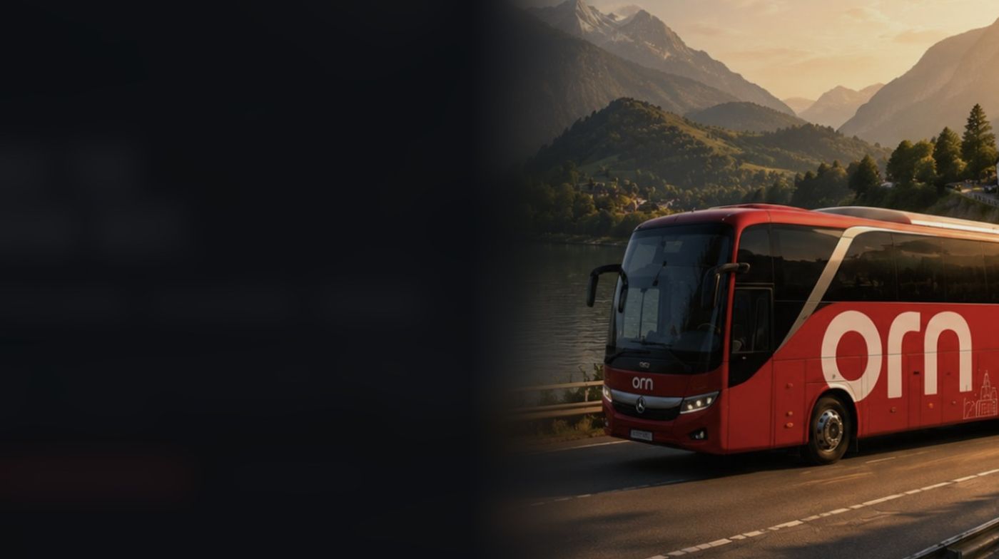 ORN Europe Journeys coach in the Alps